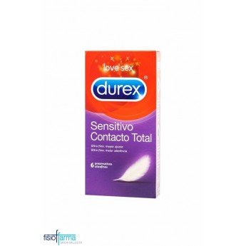 DUREX SENSITIVO CONTACTO TOTAL 12 UNIDADES